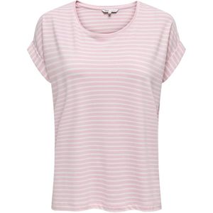 ONLY Dames Onlmoster AOP S/S Noos JRS Klassieke Regular Fit Top met korte mouwen voor de zomer, pink lady, M