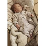 Romper - Lange Mouwen - Ronde Hals - Drukknoopsluiting - Ruches - Needle Drop Design