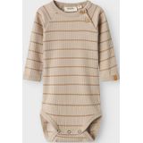 Romper - Lange Mouwen - Jersey - Knoopsluiting - Ronde Hals