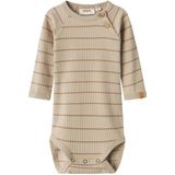 Romper - Lange Mouwen - Jersey - Knoopsluiting - Ronde Hals