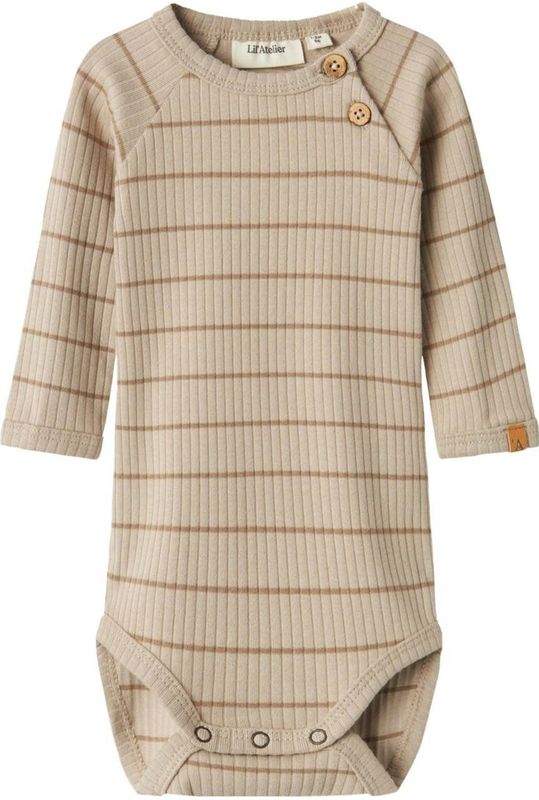 Romper - Lange Mouwen - Jersey - Knoopsluiting - Ronde Hals