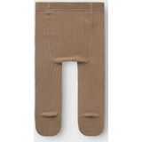 Ribgebreid - Panty - Zwart - Elastische Taille