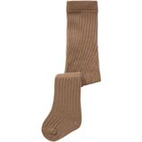 Ribgebreid - Panty - Zwart - Elastische Taille