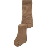 Ribgebreid - Panty - Zwart - Elastische Taille