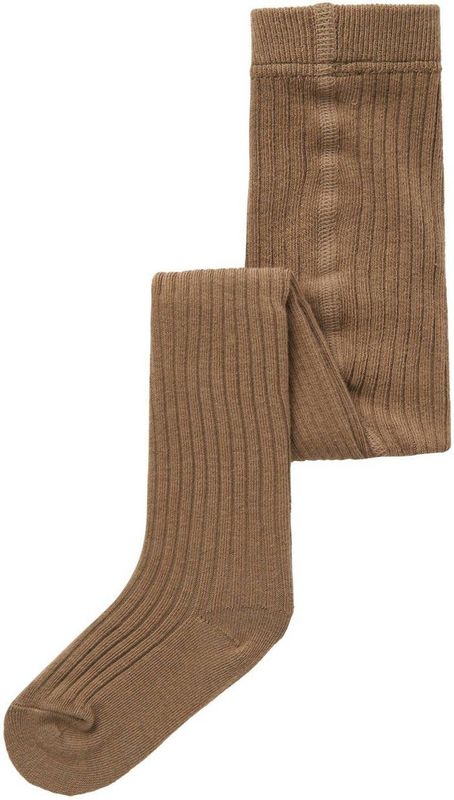 Ribgebreid - Panty - Zwart - Elastische Taille