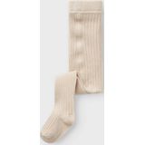 Ribgebreid - Panty - Zwart - Elastische Taille