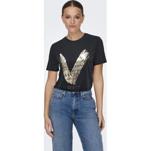 Only - onlfree Life Modal S/S Atelier Top - Blouse - Zwart - Dames