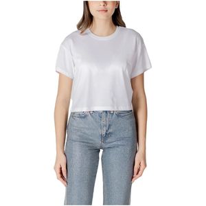 Only Onlbolette Life S/S Lace Mix Top JRS, wit (bright white), M