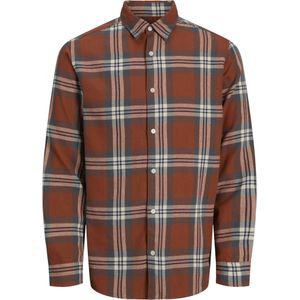 Jorjoshua Ls Ln Flannel Check Shirt, Arabische Spice, L