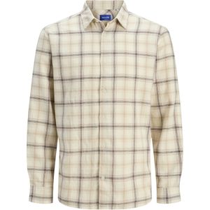 Jorjoshua Ls Ln Flannel Check Shirt, antiek wit., L