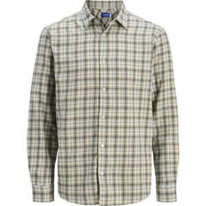 Jorjoshua Ls Ln Flannel Check Shirt, Silver Sage, L