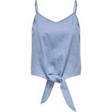 Onlnova - Top - Mouwloos - V-Hals - Geknoopt Detail - Regular Fit