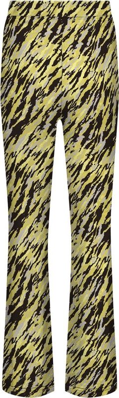 ONLY kids meisjes broek PAIGE Celery Green Diagonal Zebra Flared Fit