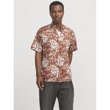 JACK & JONES Jorjoshua Split Aop T-shirt - Arabische Specerijen - Katoen