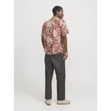 JACK & JONES Jorjoshua Split Aop T-shirt - Arabische Specerijen - Katoen