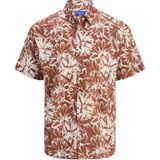 JACK & JONES Jorjoshua Split Aop T-shirt - Arabische Specerijen - Katoen