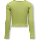 ONLY kids meisjes longsleeve NESSA Celery Green Shoulder Cut Out Tight Fit