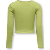 ONLY kids meisjes longsleeve NESSA Celery Green Shoulder Cut Out Tight Fit