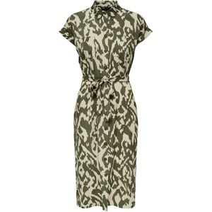 Onlhannover - Lange Jurk - Blousejurk - Midi-lengte - Korte Mouwen - Regular Fit