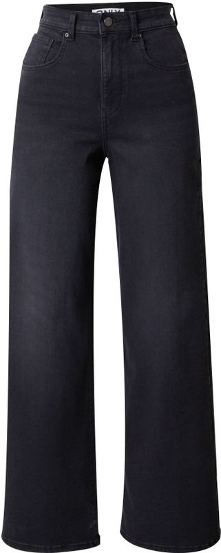 ONLY - ONLHOPE - Jeans - Zwart - High Waist Wide Leg - 5-Pocket Model