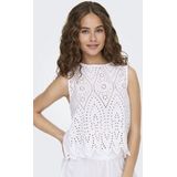 Only Top Onltulum Sl Emb Top Wvn 15343156 Bright White Dames Maat - M
