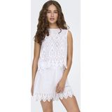 Only Top Onltulum Sl Emb Top Wvn 15343156 Bright White Dames Maat - M