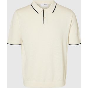 SELECTED HOMME - Poloshirt - Groen - Biologisch Katoen/Linnen - Regular Fit