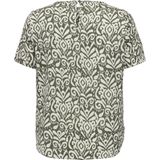 ONLY CARMAKOMA - Top - Geweven - Boothals - Korte Mouwen - Regular Fit