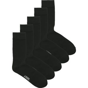 JJ Rebel - Sokken - Zwart/Wit - 5 Pack - Jersey