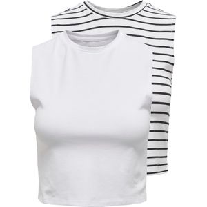 Tops - Gestreept - Jersey - 2 Pack - Mouwloos