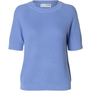 SELECTED FEMME Gebreid Shirt Ronde Hals - Model 'SLFELINNA'