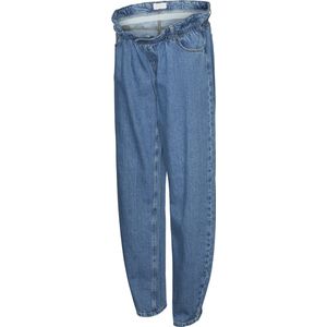 Zwangerschapsjeans - Loose Fit - Blauw - Katoen - Elastische Tailleband