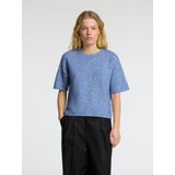 Selected Femme - Gebreide Trui - Blauw - Merinowol - Relax Fit