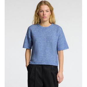 Selected Femme - Gebreide Trui - Blauw - Merinowol - Relax Fit