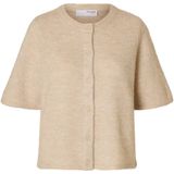 SELECTED FEMME Gebreid Vest - Halflange Mouwen - Berk