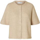 SELECTED FEMME Gebreid Vest - Halflange Mouwen - Berk