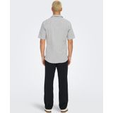 Onslounge - Overhemd - Lichtblauw - Seersucker - Korte Mouwen