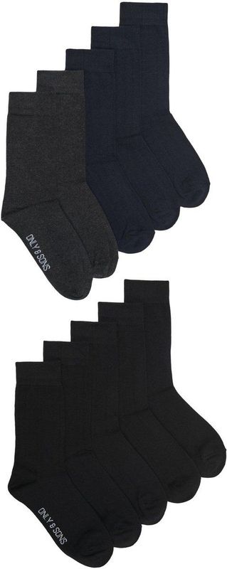 Only & Sons - ONSFINCH - Sokken - Zwart - 10 Pack