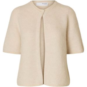 SELECTED FEMME - Slfsia Ras 2/4 Rib Knit Cardigan - Gebreid - Berk