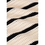 Selected Femme - Slfvinna SS - T-shirt - Beige - Katoen - Gebreid O-hals