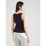 Noisy May - Tanktop - Zwart - Katoen - Nauwe Snit - U-hals