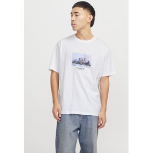 Jack & Jones - Jorvesterbro Picture Tee - T-shirt - Helder Wit - Korte Mouwen