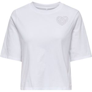 ONLY Shirt 'ONLANTONIA'  zilver / wit