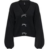 Only - Onldonna - Zwarte Pullover - Lange Mouwen - Ronde Hals