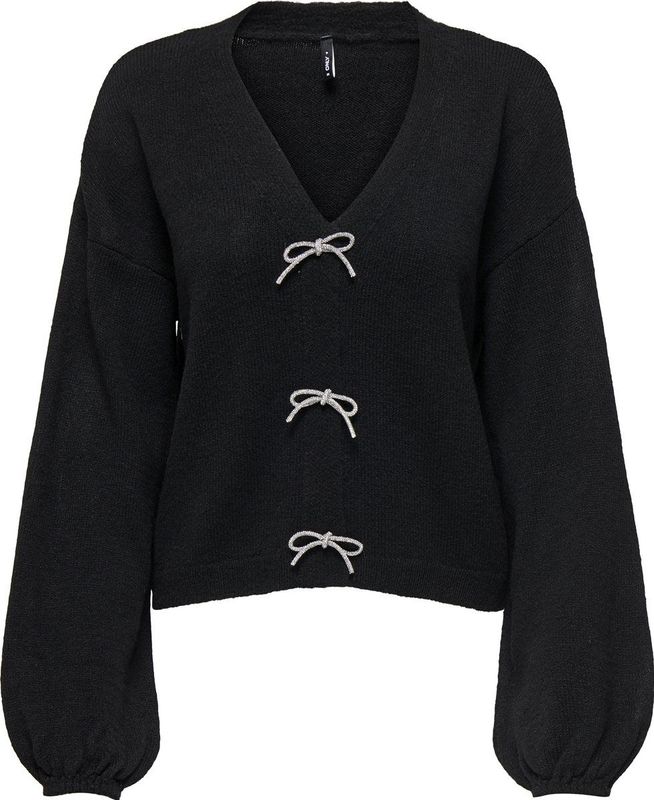 Only - Onldonna - Zwarte Pullover - Lange Mouwen - Ronde Hals