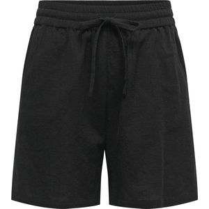 ONLY - ONLTizana - Broek - Zwart - Katoen - Loosefit - Mid Waist