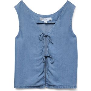 Vmfleur - Asymmetrische Top - Mouwloos - V-Hals - Regular Fit