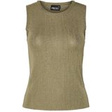 PIECES Dames Pcsalima Sl O-Neck Knit Top Bc, zwart (total black), M