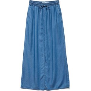 VERO MODA midi rok medium blue denim