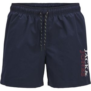JACK&JONES - JPSTMAUI JJSWIM DOUBLE LOGO AKM SN - Heren Zwembroek - Navy Blazer